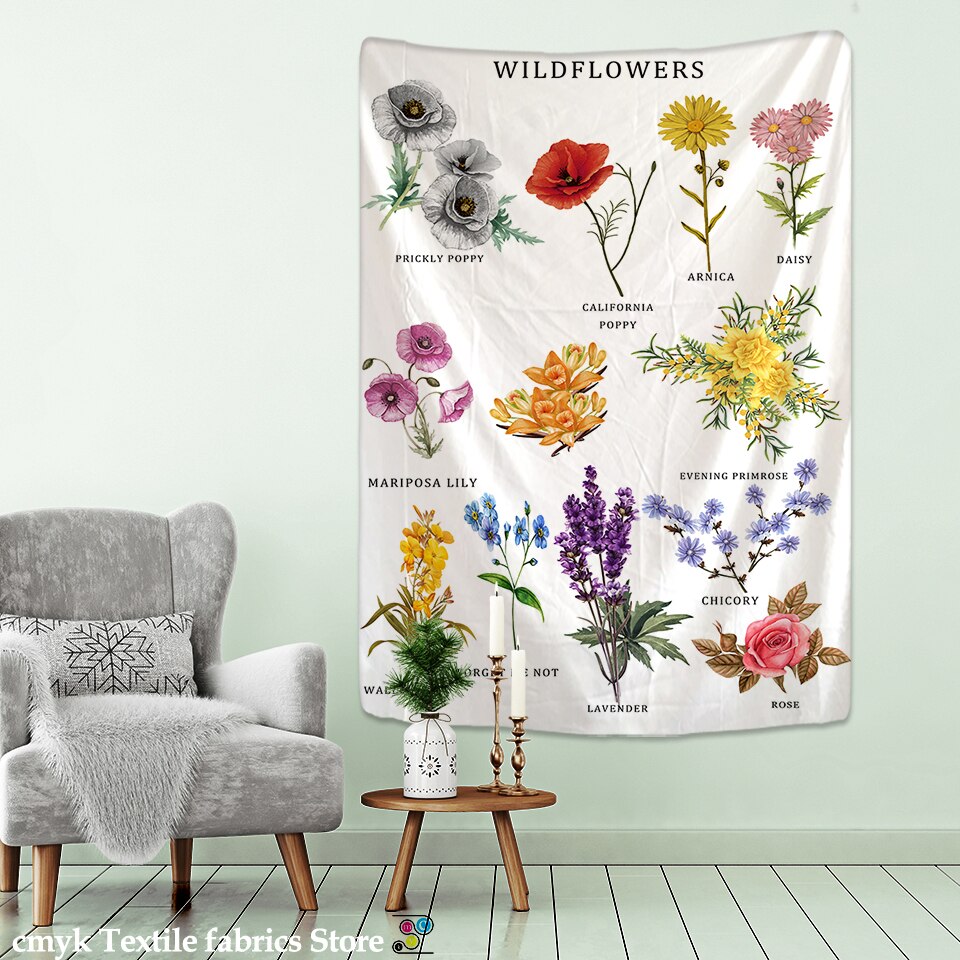 

Wall Tapestry - Flower-150*130cm, 501 Original