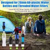 2 Pcs Water Filter Coupling Kit Filtration Cleaning Couplings for Hiking Camping