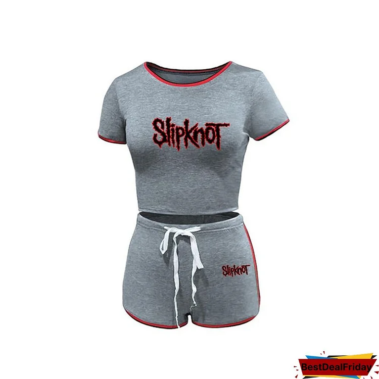 New Women Sets Summer Tracksuits Fitness Short Sleeve O-Neck T-Shirts And Shorts Suit Two Piece Set Sport Outfits