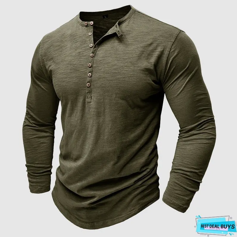 Blade Cotton Henley Shirt