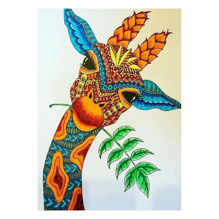Giraffe - 11CT 3 Strands Threads Printed Cross Stitch Kit - 40x50cm(Canvas)