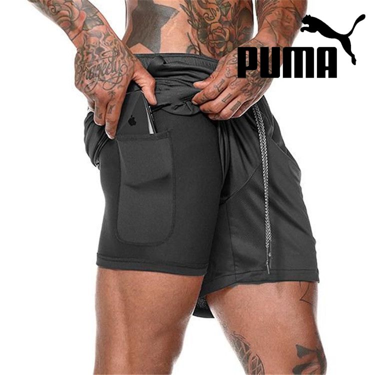 Nowe, oddychające, dwuwarstwowe spodenki męskie Puma Muscle są szybkoschnące