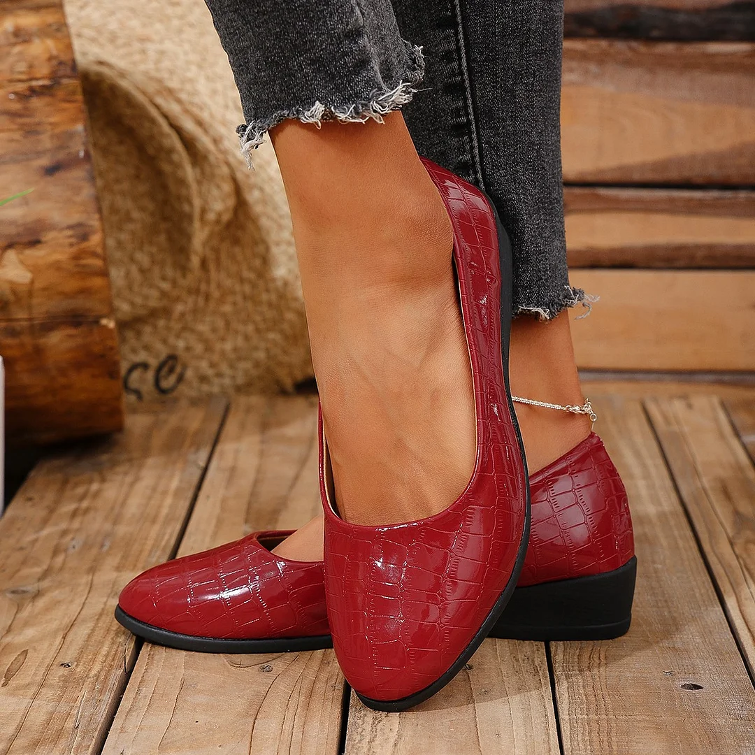 Breakj Breakj Spring New Flat Sole Single Shoes Large Size Women's Lazy Shallow Soft Bean Bean Shoes