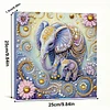 Framed Diamond Painting - Special Shaped - Elephant (25x25cm)