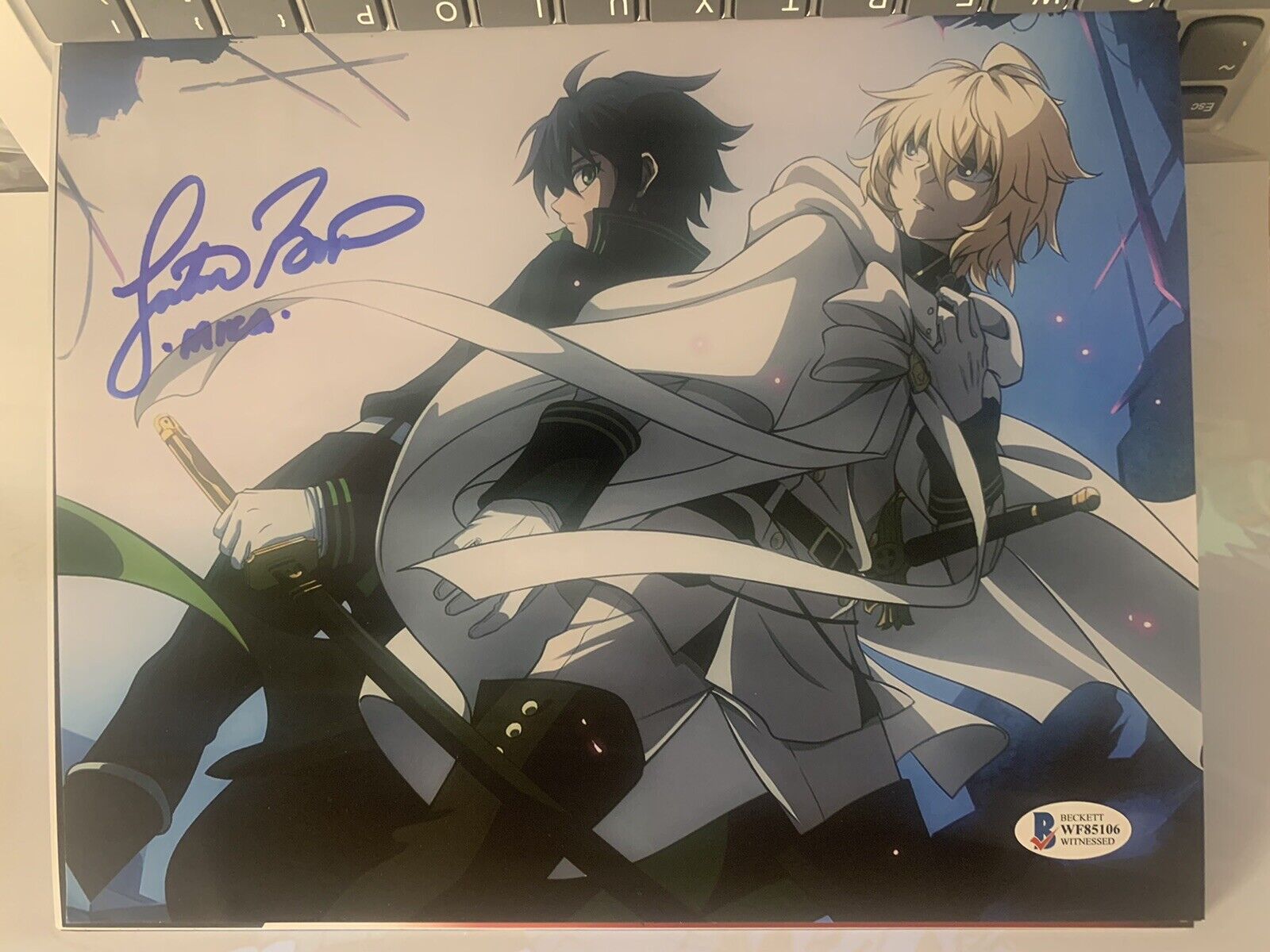 JUSTIN BRINER SIGNED 8x10 Photo Poster painting Nico Nanbaka Beckett COA D1