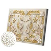 DIY Pearl Painting Gorgeous Haima for Home Wall Decor with Frame(20x30cm)