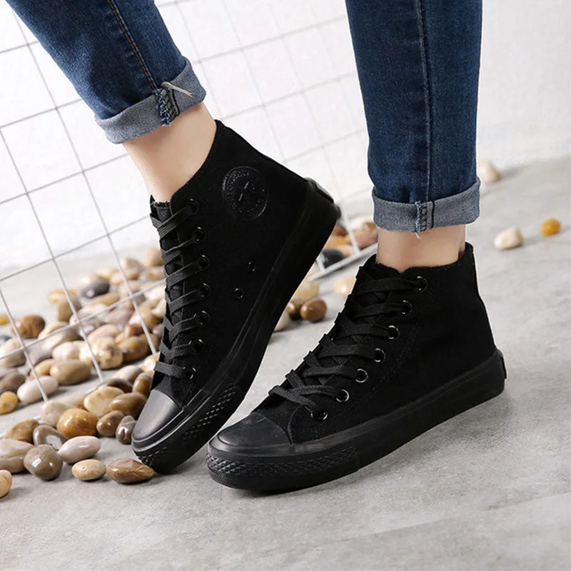 Men Canvas Sneakers Lovers Comfortable Shoes Flats Casual Women White Black Walking Shoes Chinese Style  Vulcanized shoes