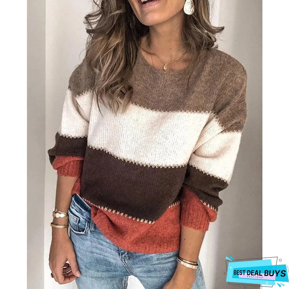 Loose Long Sleeve Casual Sweater