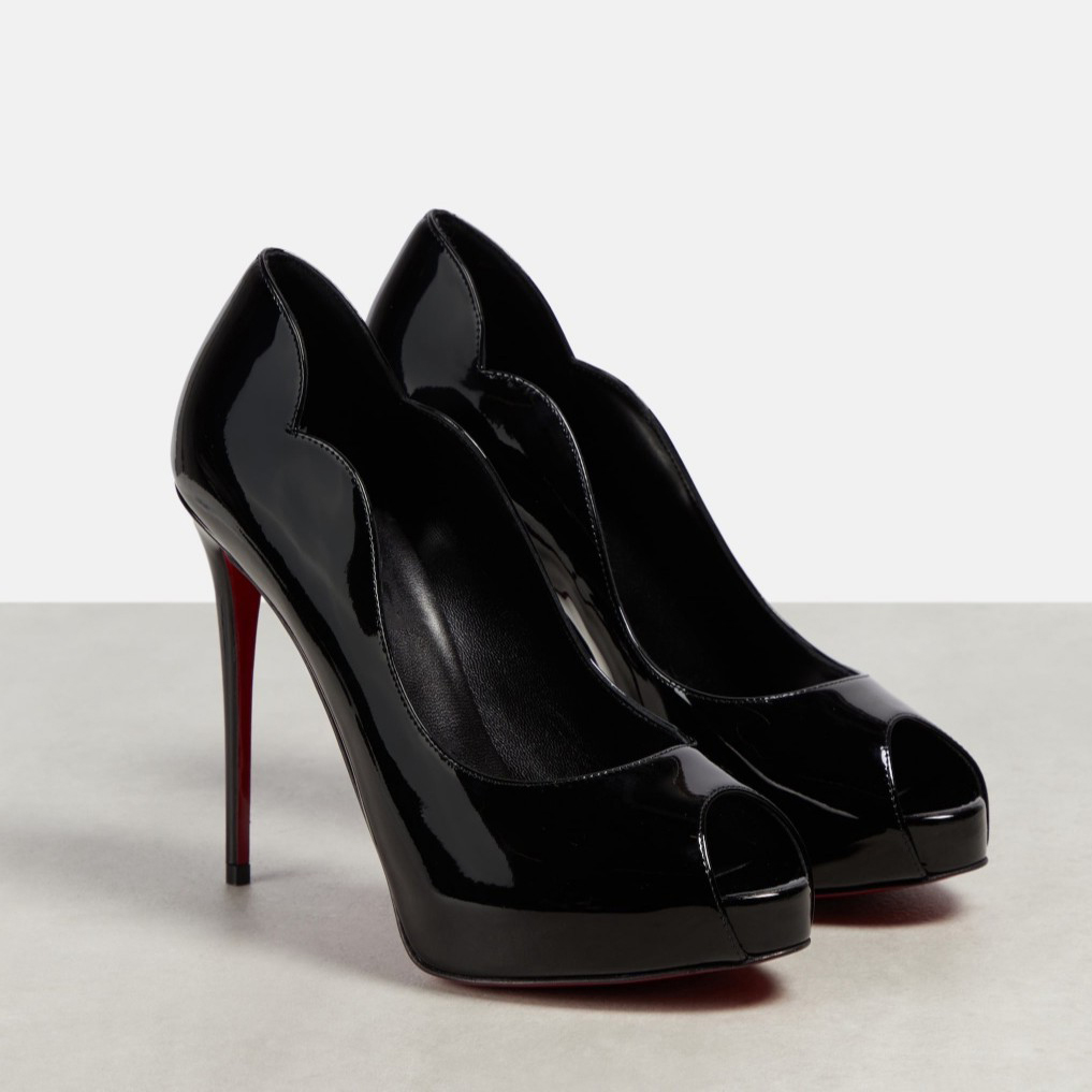 130mm Women's Stiletto Pointed Toe Water Platform Shoes Red Bottom High Heel-MERUMOTE