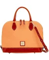 D & B Pebble Grain Zip Satchel[Buy 2 Get Freeshipping]