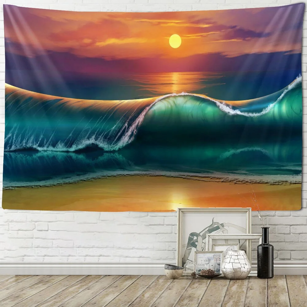 Nigikala Oil Painting Tapestry Retro Art Wall Hanging Kawaii Aesthetic Room Decor Hippie Home Wall Decor Yoga Mat Sheets