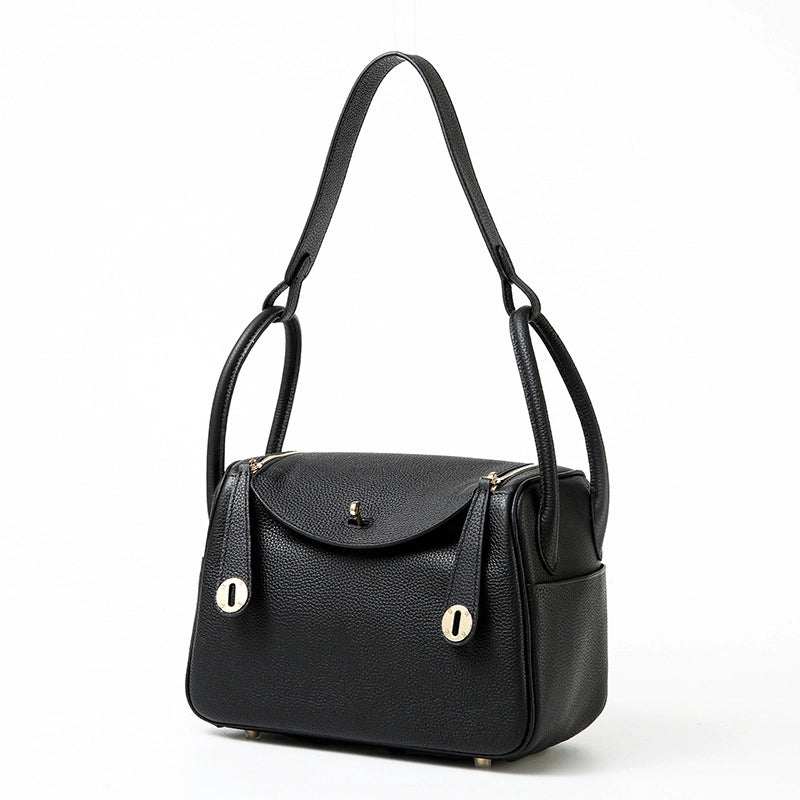 New Top Layer TOGO Cowhide Original Single Lindi Bag Genuine Leather Shoulder Portable Fashionable Simple Crossbody Women’s Bag
