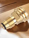 Brass Outlet Adapter Leakproof Gas Conversion Inflation Joint for Camping Picnic