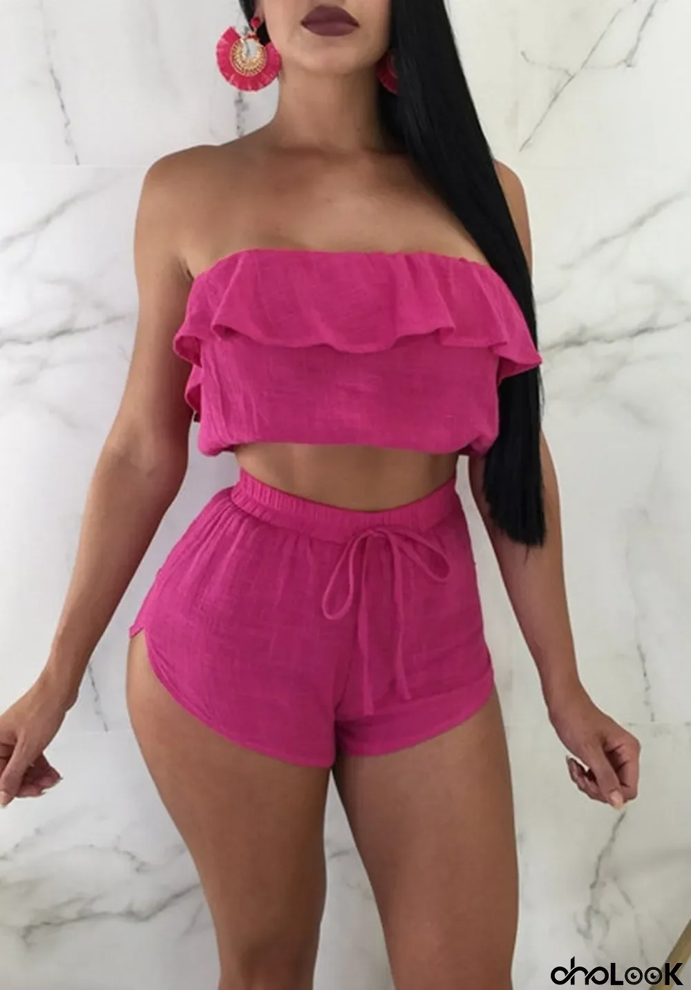 rose Backless Solid Fashion sexy Jumpsuits & Rompers