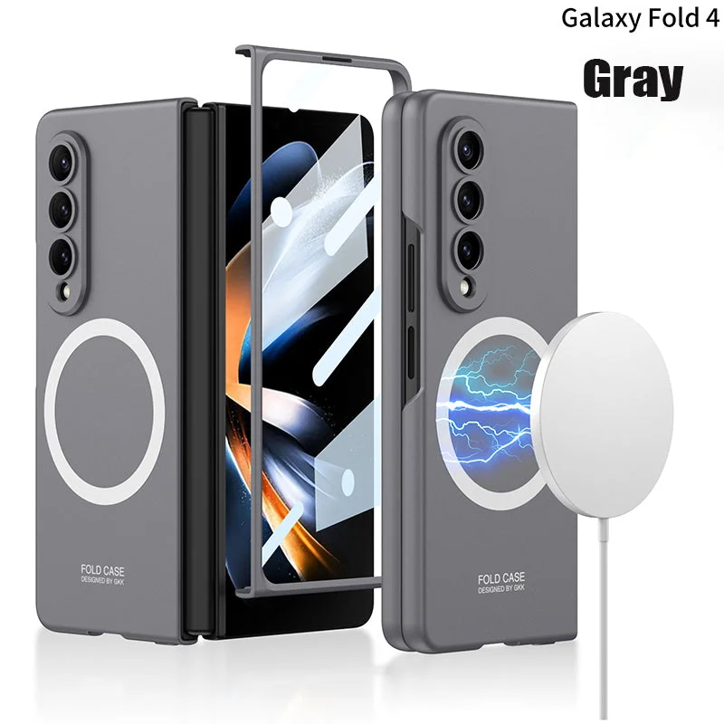 Applicable To Samsung ZFold3/ZFold4 Ultra-Thin Shell Film Wireless Charger Phone Case