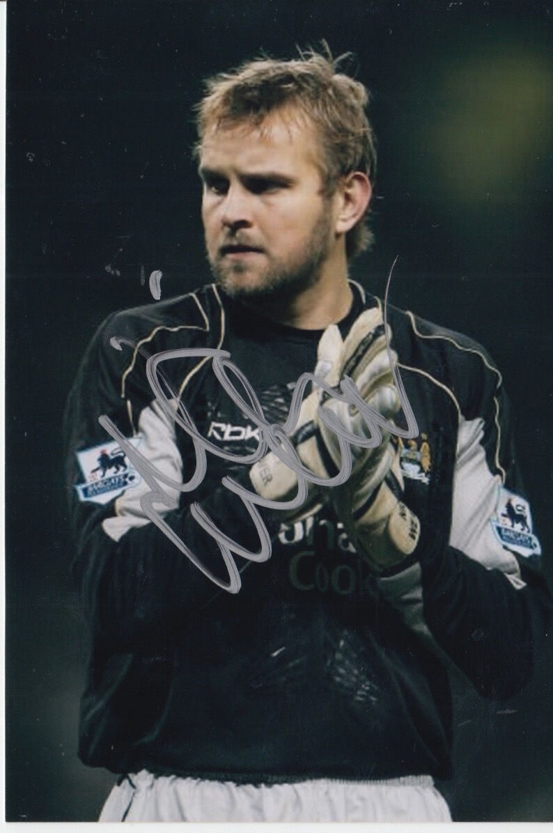 MANCHESTER CITY HAND SIGNED NICKY WEAVER 6X4 Photo Poster painting 1.