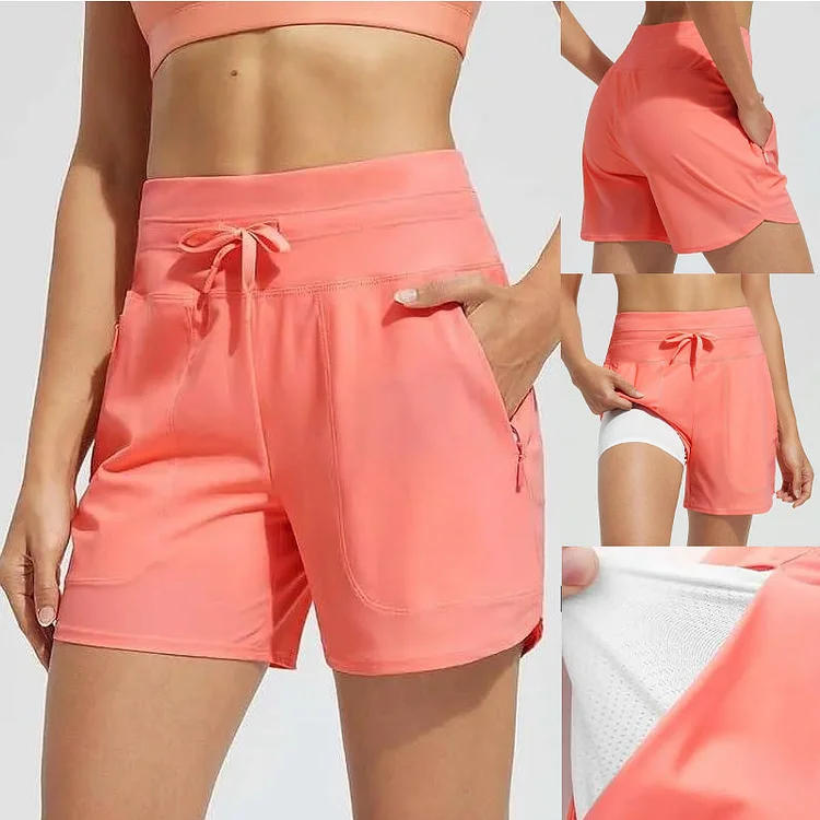 🌞Summer Hot Sale 49% OFF🩳Women's High-Waisted Quick-Dry Swim Shorts