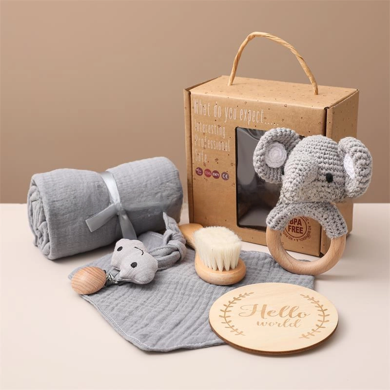Nordic Style Baby Gift Set Bathing And Water Play Baby Baby Newborn Clothes Bath Towel Toy Gift Set