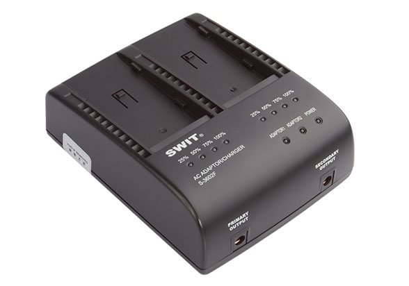 S-3602F 2-ch SONY NP-F Charger and Adaptor