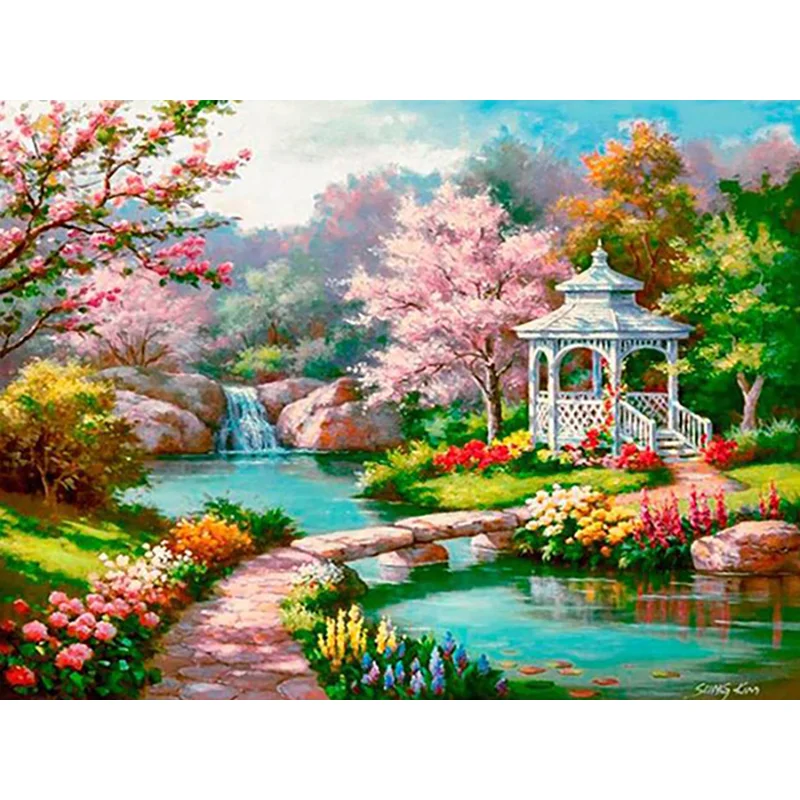 Diamond Painting - Full Round/Square Drill - Countryside View(30*40 - 50*60cm)