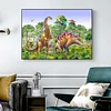 Dinosaure Compl&egrave;te Carr&eacute; Diamant Peinture 20X30CM