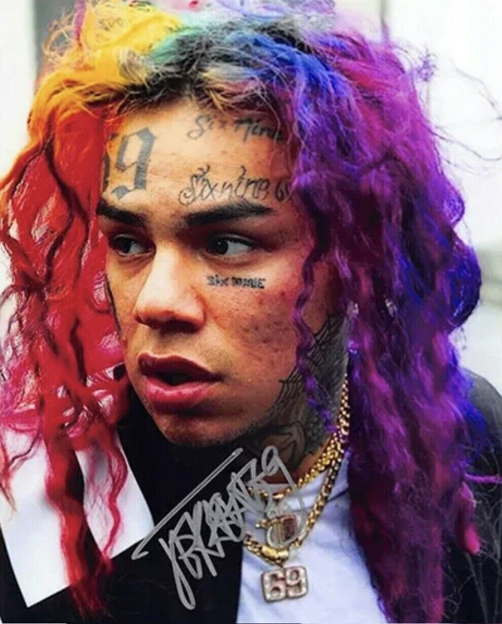 Tekashi 6ix9ine Autographed Signed 8x10 Photo Poster painting REPRINT