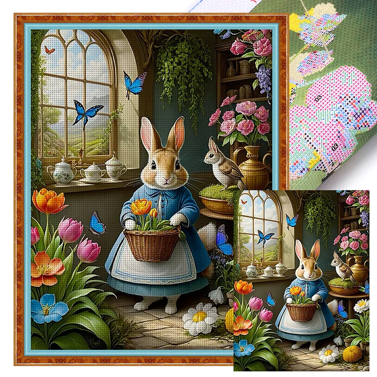 Peter Rabbit - Printed Cross Stitch 11CT