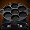 7-Cup Cast Iron Egg Frying Pan Non Stick Pancake Pan Omelet Pan Egg Cooker