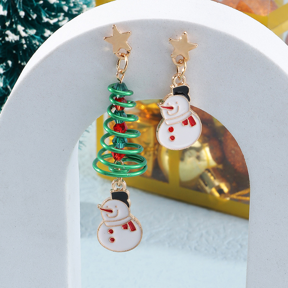 Christmas Cute Asymmetric Earrings