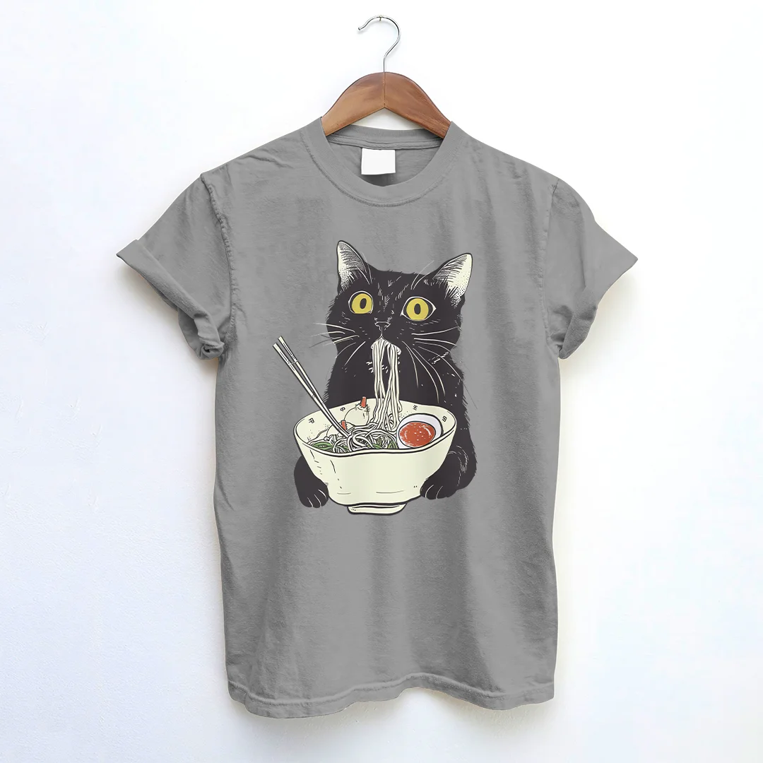 Kawaii Ramen Cat T-shirt