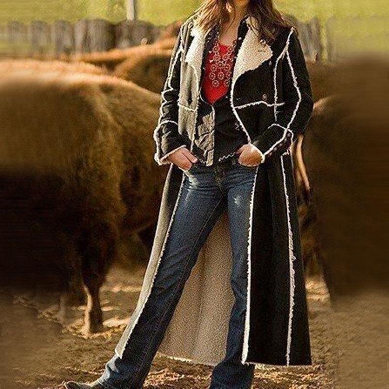 Long Sleeve Boho Fluffy Coat