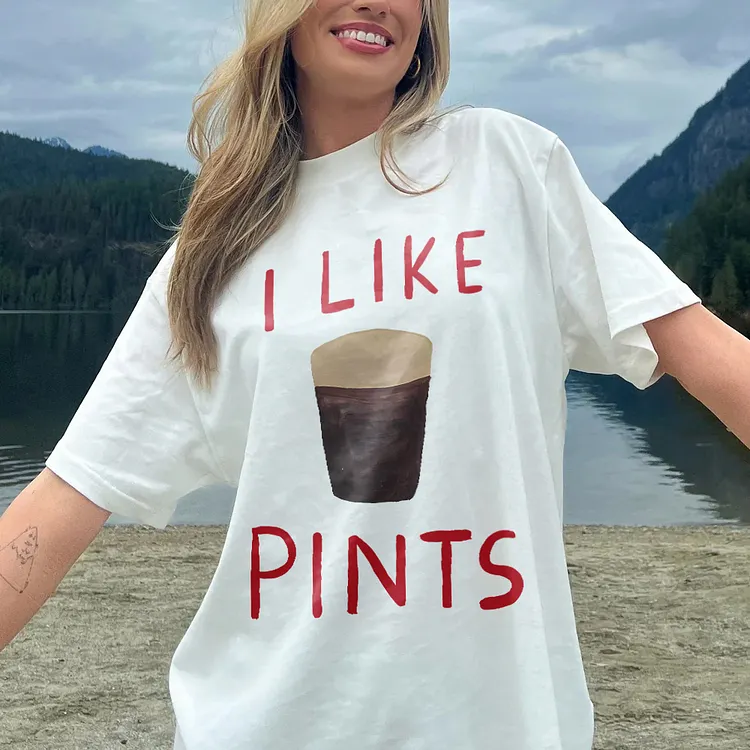I Like Pints Oversize Women's T-shirt