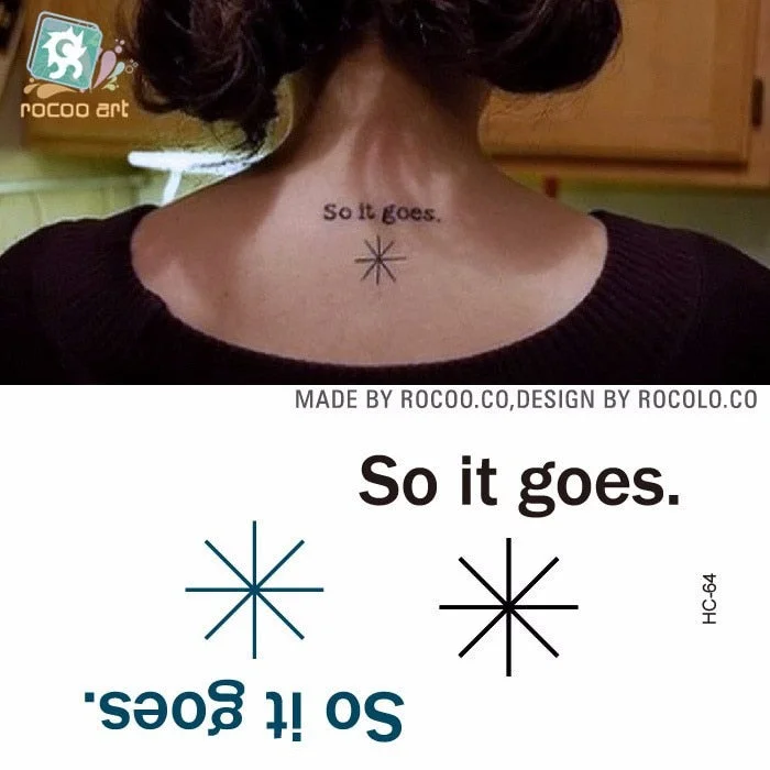 Waterproof Temporary Tattoo Sticker heartbeat wave French it is the life English letter women's tatto flash tatoo fake tattoos