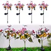 2 Pack Solar Butterfly Stake Light LED Garden Light Auto On/Off for Yard Pathway