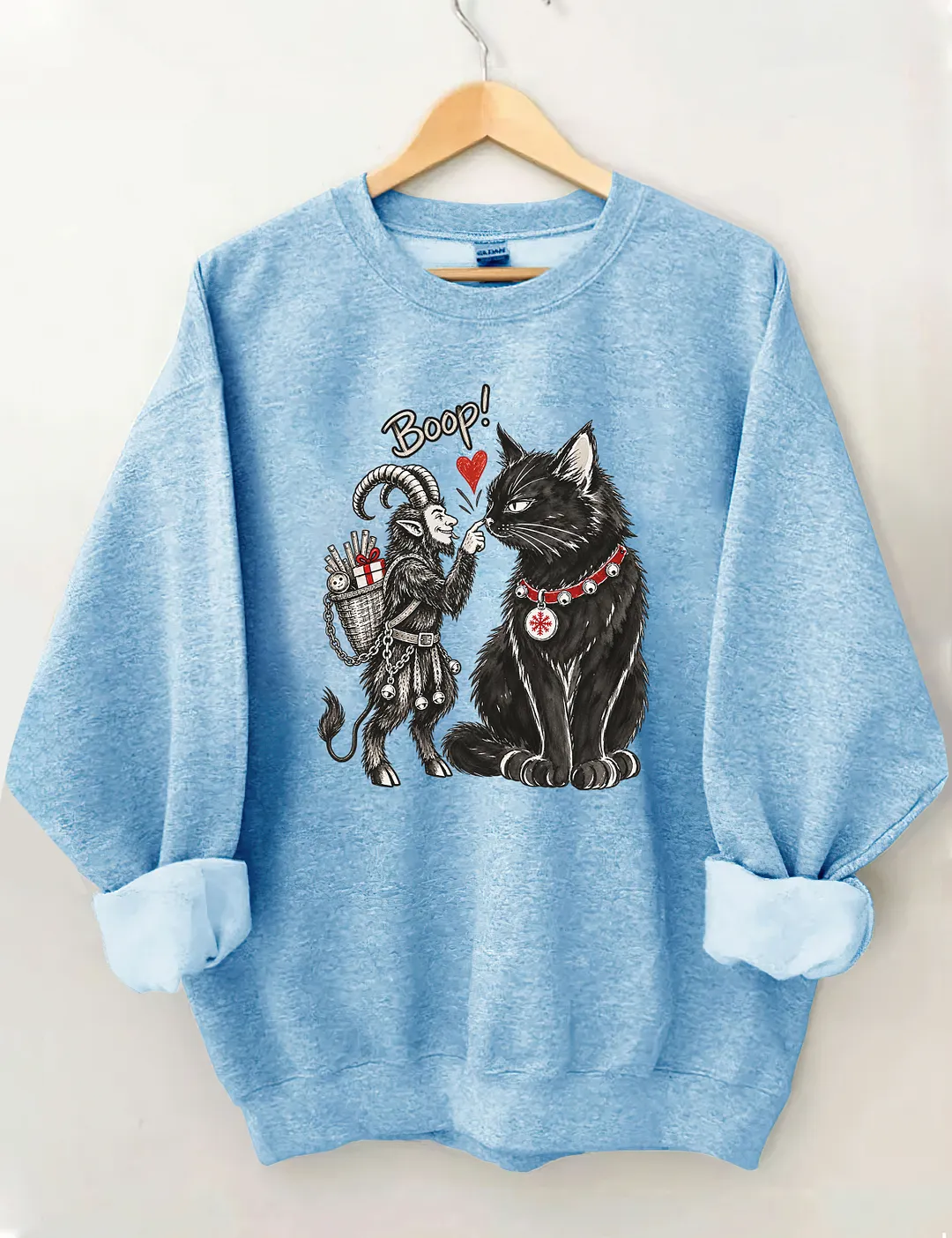 Krampus & Yule Cat Boop Sweatshirt