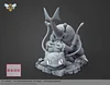 Heracross bitting Bulbasaur - Pokemon Resin Statue - WASP Studios [In Stock]