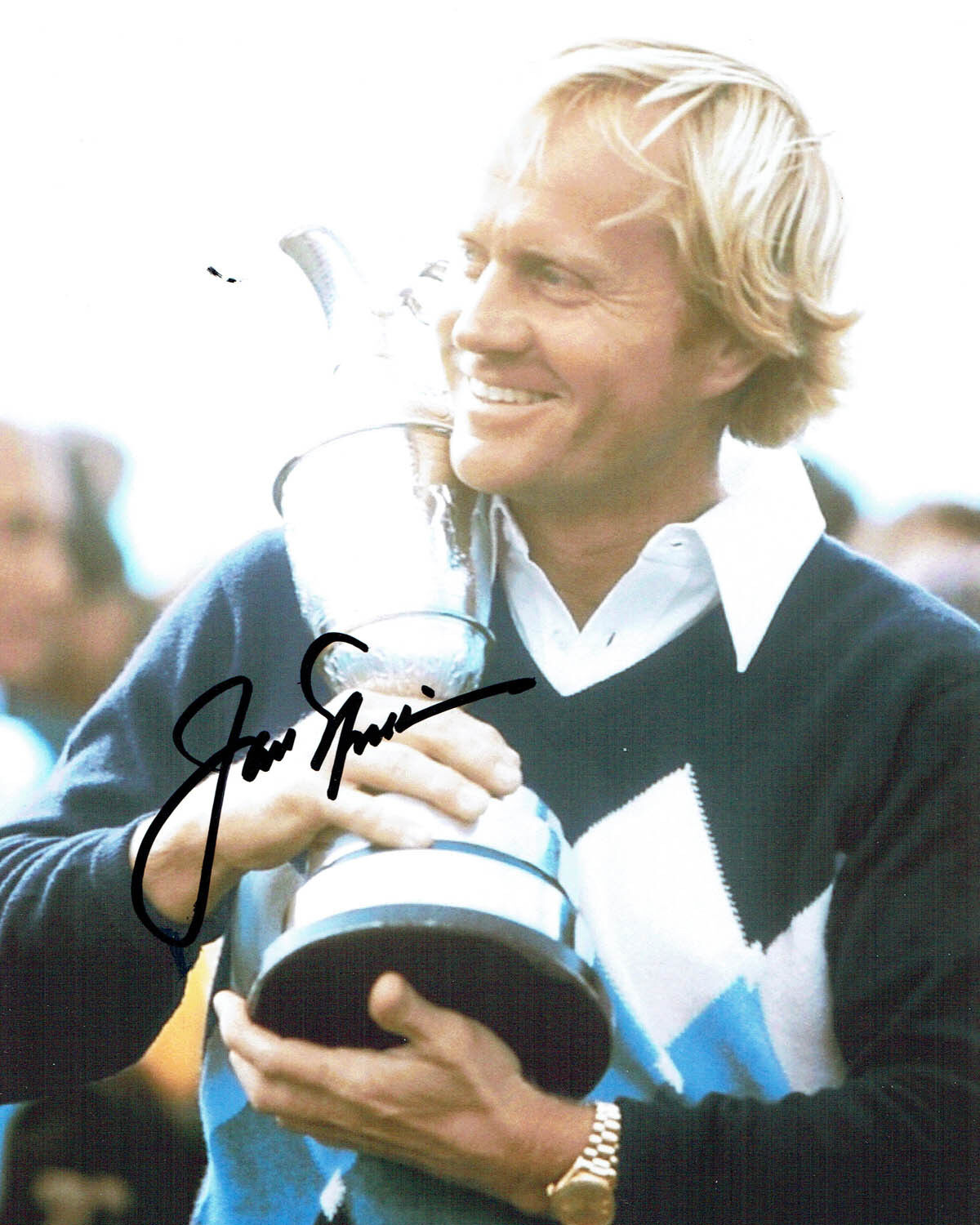 Jack NICKLAUS SIGNED Autograph 10x8 Photo Poster painting AFTAL GOLF Open Winner