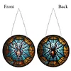 Diamond Painting Stained Glass Spider Pendant