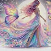 Butterfly Dress Girl-11CT Stamped Cross Stitch 40*40cm tapestrymarket