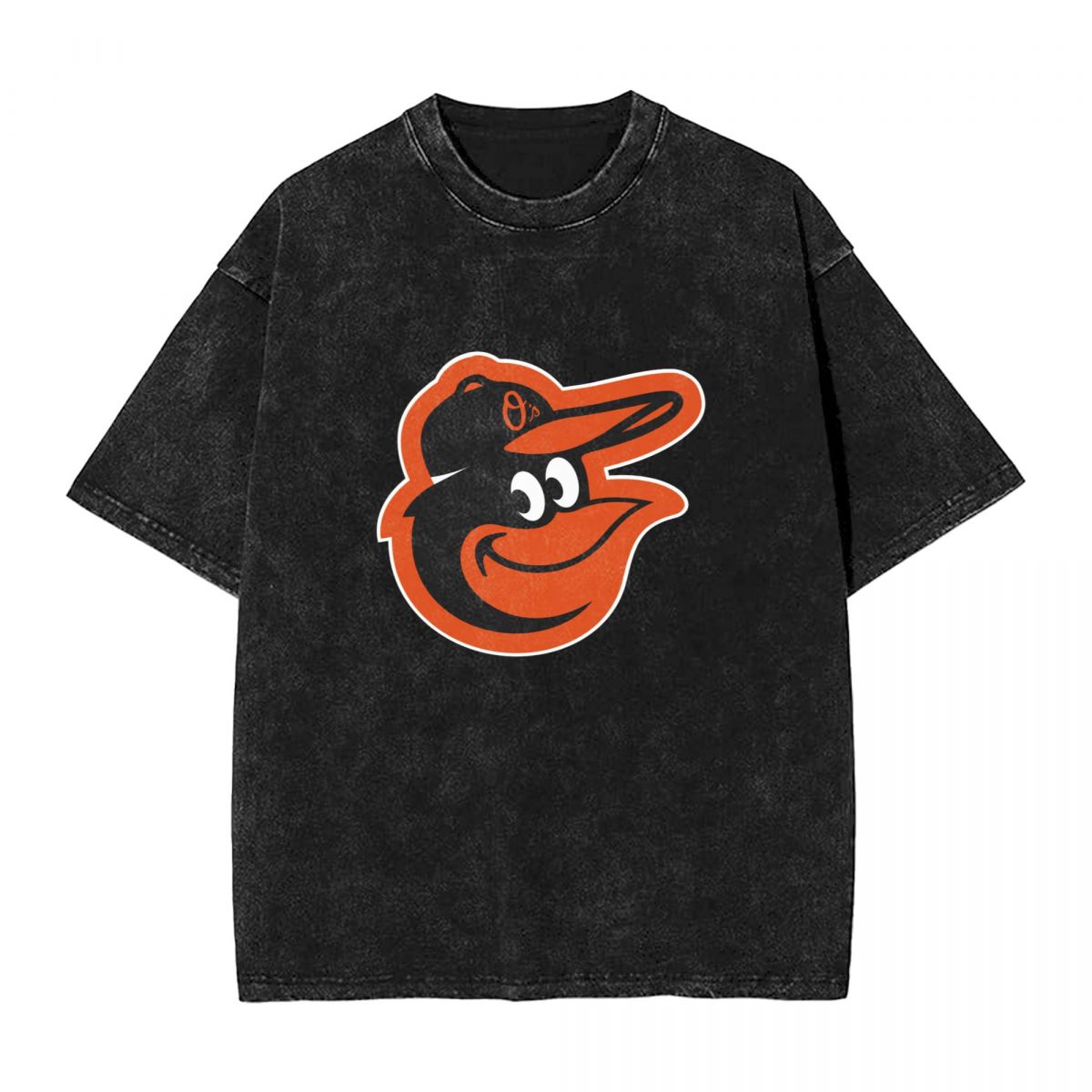 Baltimore Orioles Cap Printed Vintage Men's Oversized T-Shirt