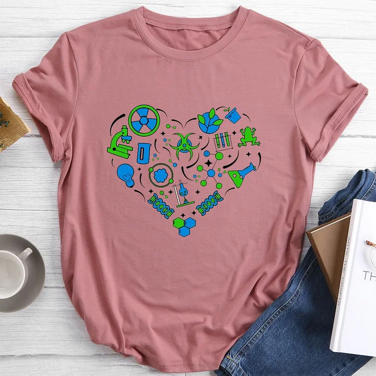 Love Biology Round Neck T-shirt