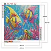 Diamond Painting-5D Full Round Drill Butterfly Fish(40*40 CM)