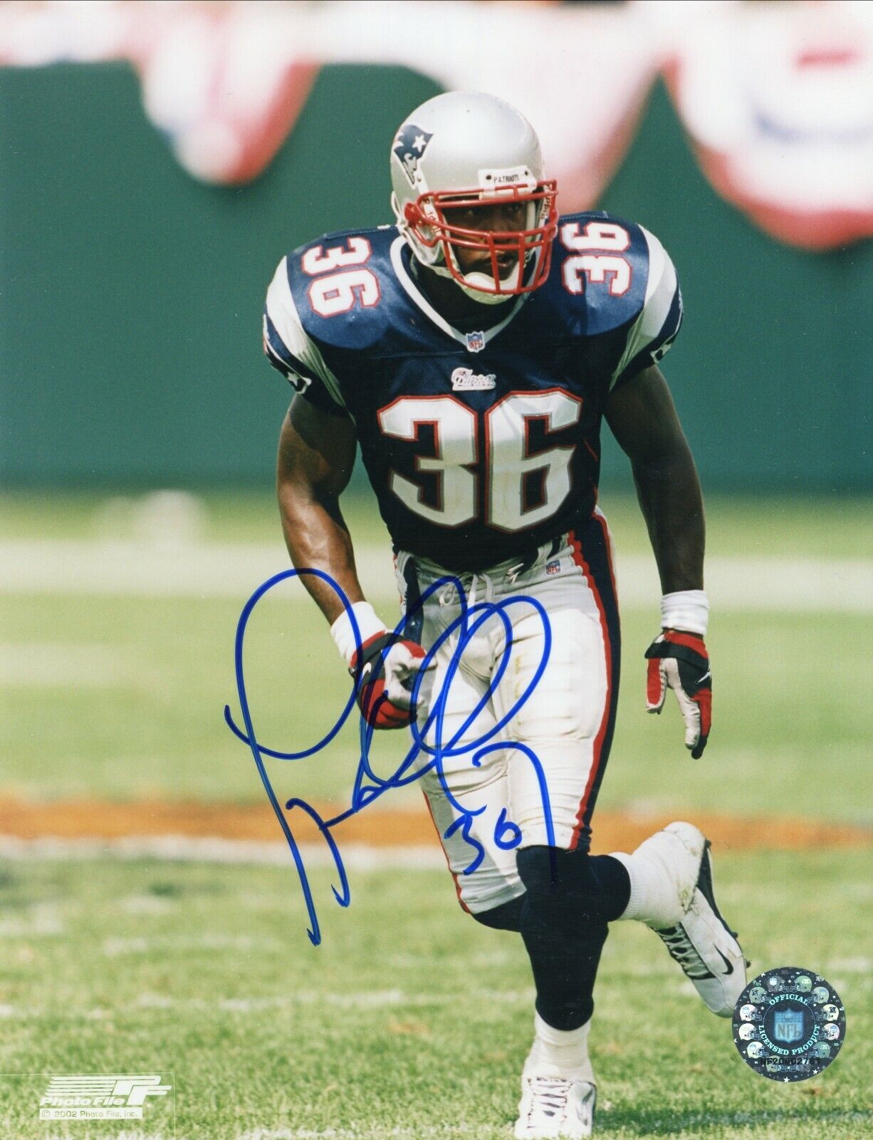 Lawyer Milloy New England Patriots Signed Autographed 8x10 Glossy Photo Poster painting COA