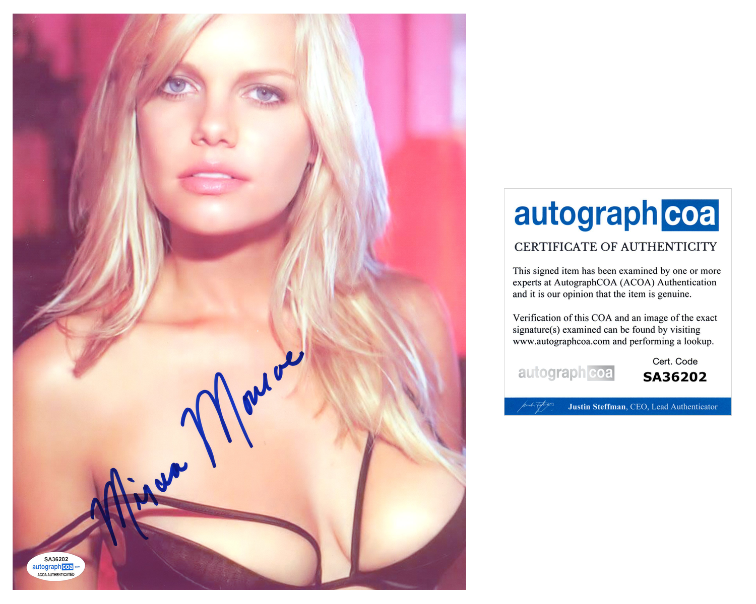 Mircea Monroe Signed Autographed 8x10 Photo Poster painting Sexy Actress COA