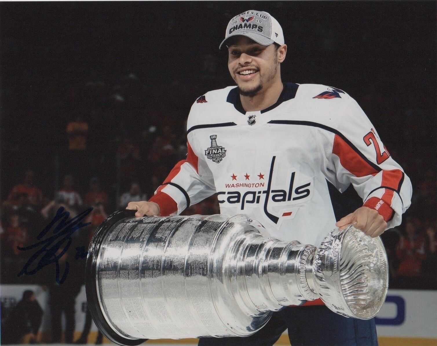 Washington Capitals Madison Bowey Signed Autographed 8x10 Photo Poster painting COA #1