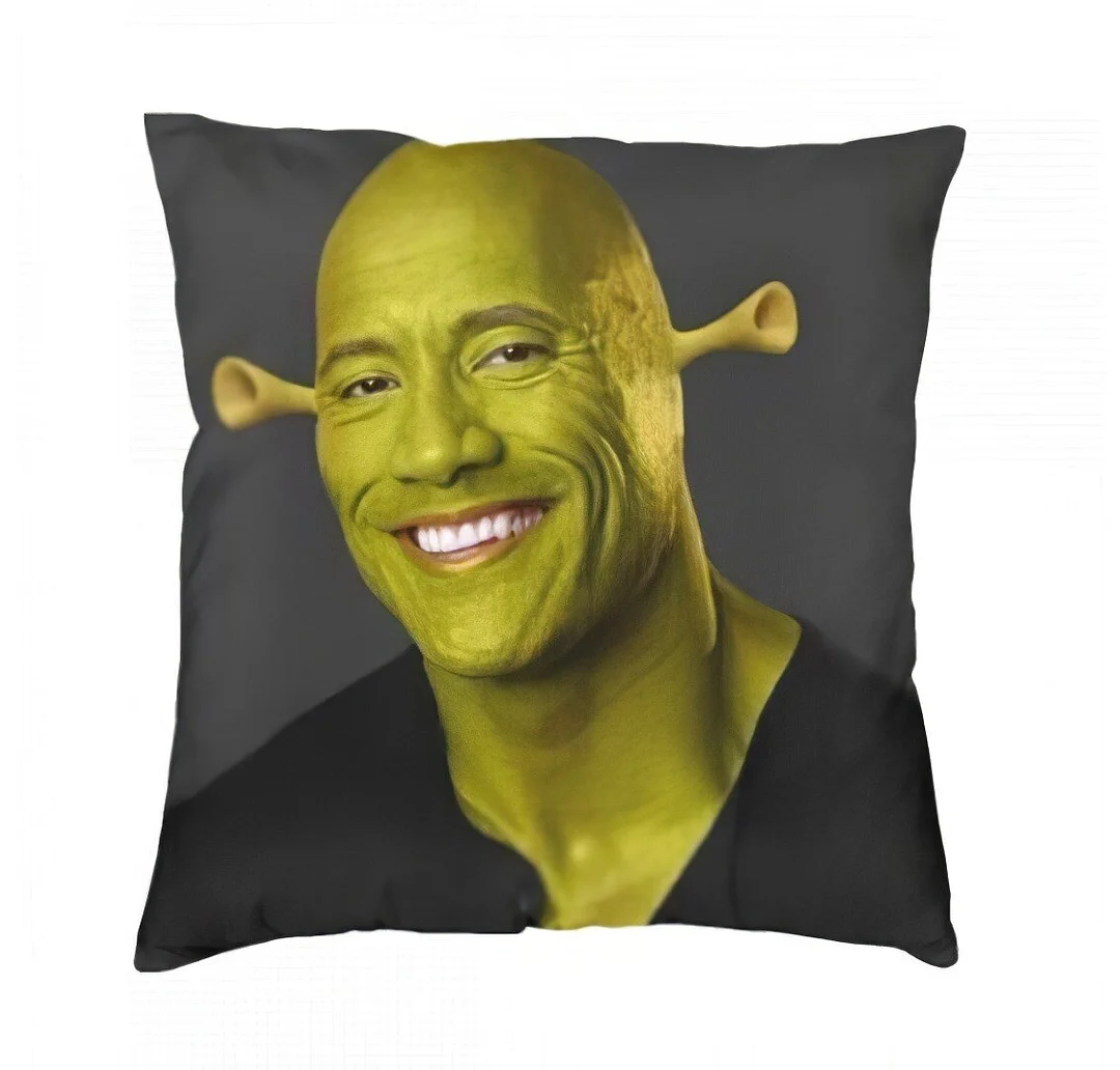 Nigikala Johnson Shrek Pillowcase Decorative Cushions for Living Room Sofa Decor Pillow Case Home Cushion Cover 45*45cm 60x60cm