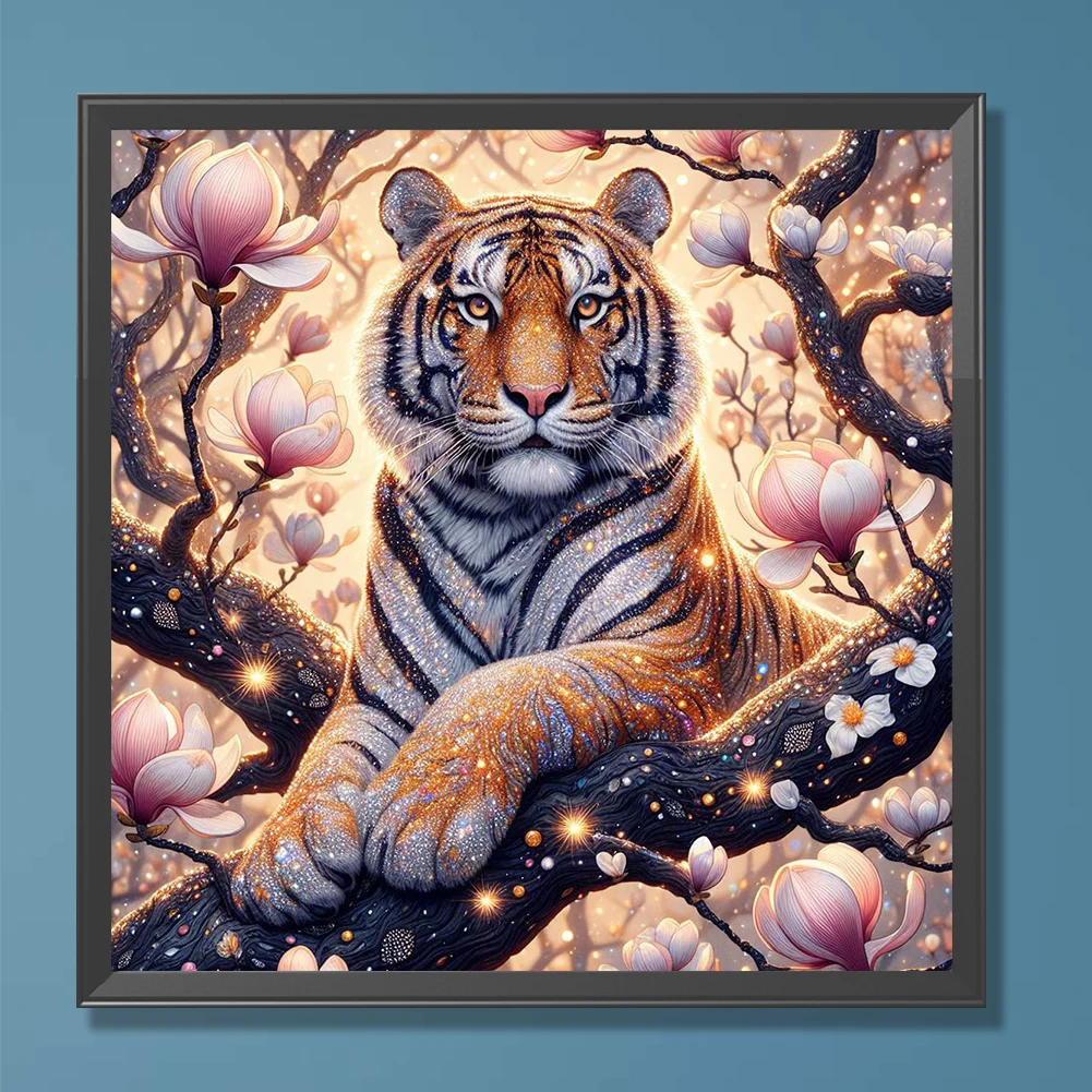 Diamond Painting - Full Round Drill - Tiger(Canvas|30*30cm)