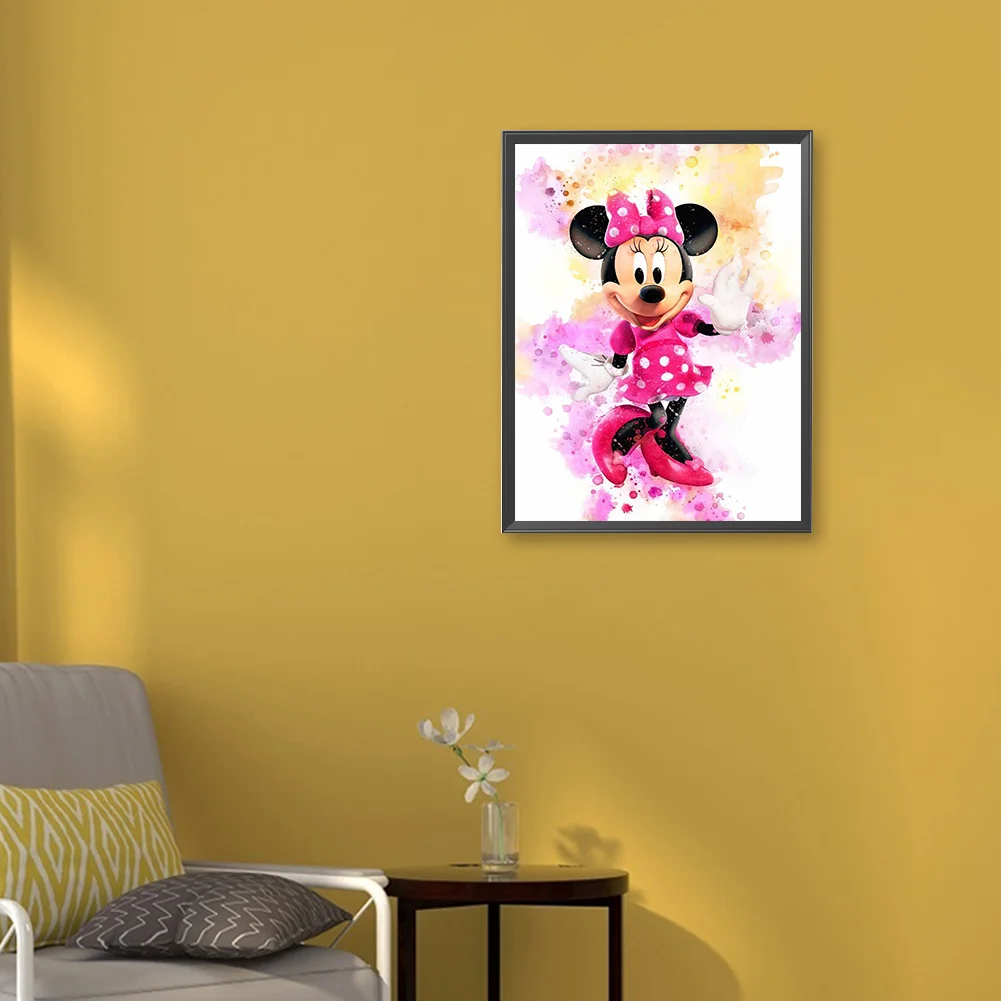 Diamond Painting - Full Round Drill - Minnie(30*40cm)
