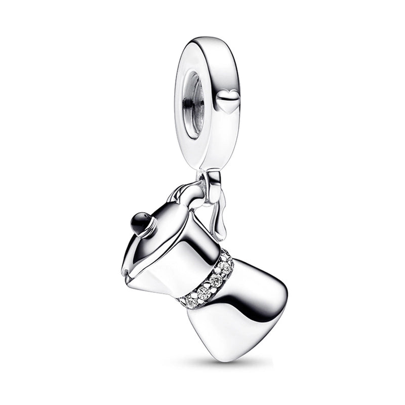 1 Piece Copper Coffee Pot Pendant Jewelry Accessories