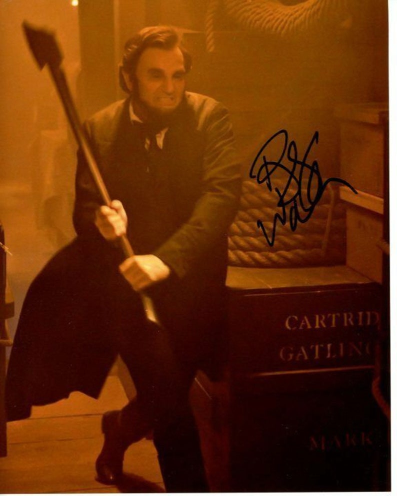 Benjamin walker signed abraham lincoln vampire hunter 8x10 Photo Poster painting